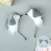 Halloween Dog Ear Tail Set  Cosplay Accessories Costume Plush Realistic Animal Ears Tail For Anime Party Cute Pet Role Play