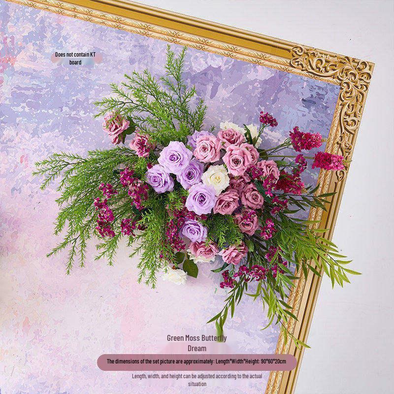 Monet Garden Purple Artificial Floral Decorations for Spring Landscaping Ornaments
