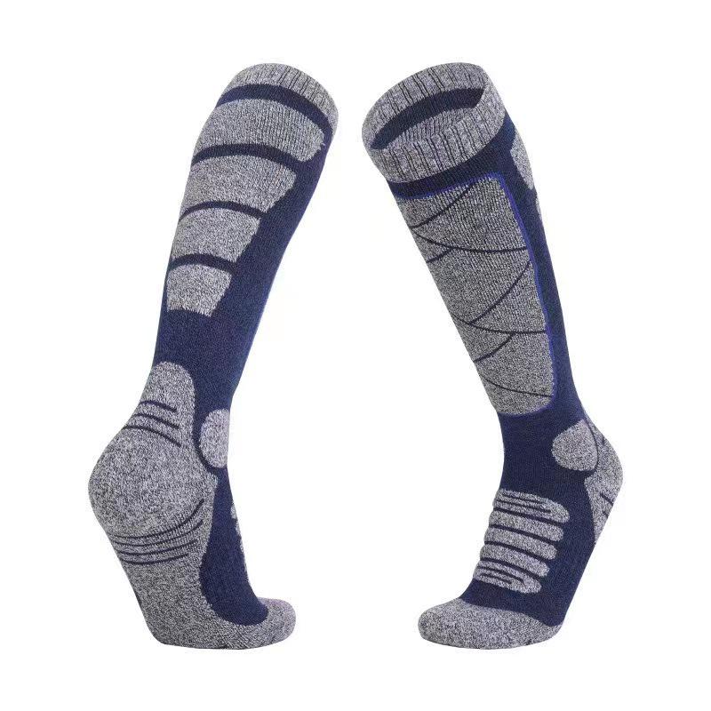 Unisex Quick-Dry Wool Ski Socks for Children and Adults - Warm, Long, and Ideal for Outdoor Sports