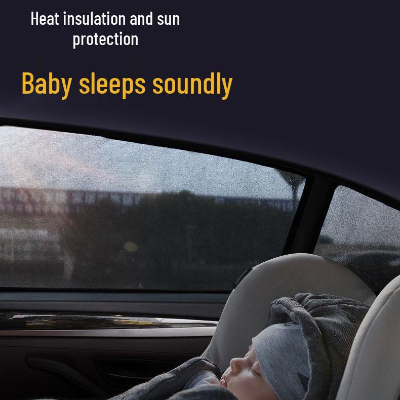 Toyota Magnetic Sunshade: Side Window Curtain for Sun Protection & Heat Insulation, Light Blocking Screen