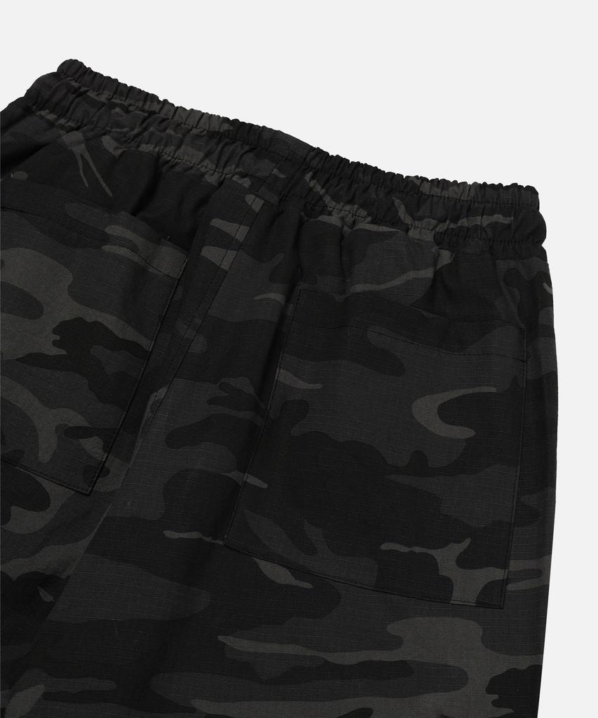 FREEMARIO Multi Cargo Camo Pants [Black]