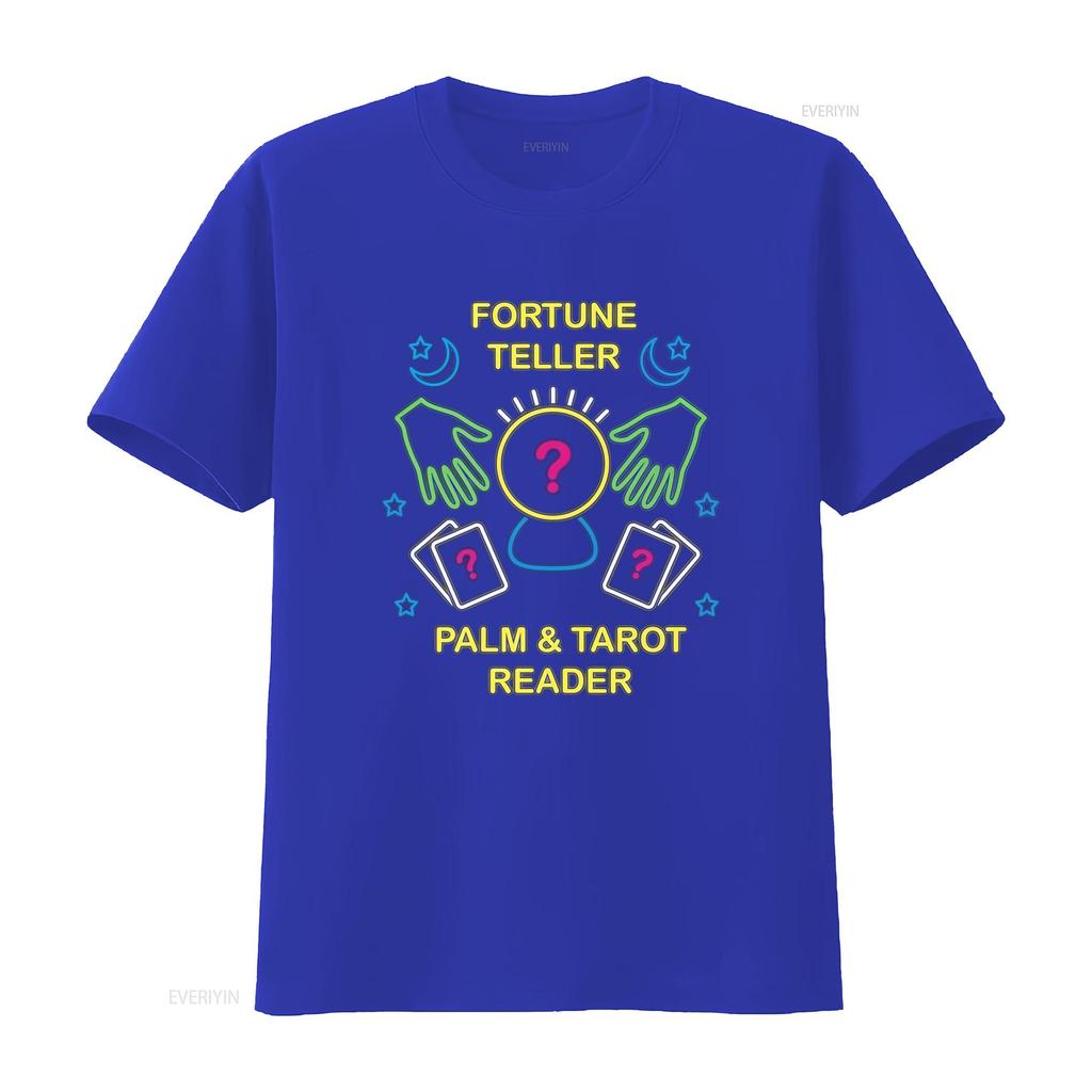 Unisexs Fortune Teller T Shirt Psychic Palm And Tarot Reader Witchy Clothes Gothic Xs 4xl Vintage Designer Clothes