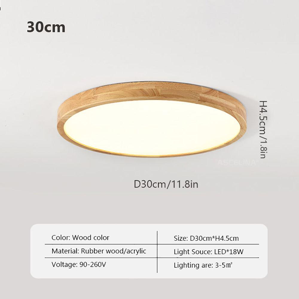 

Светодиодный потолочный светильник Nordic, ультратонкие деревянные минималистичные светодиодные панели, потолочный светильник, современный домашний декор, светильник для гостиной, спальни Warm White