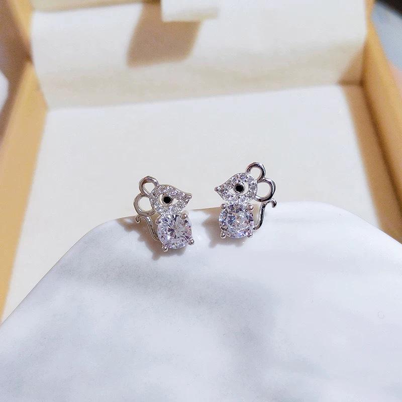 S925 Silver Snake-Shaped Hoop Earrings with Micro-Paved Zirconia - Retro Fashion for Women