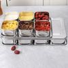 Stainless Steel Seasoning Storage Box 6/8 Grid Dessert Ingredient Box Food Preparation Box  Hot Pot