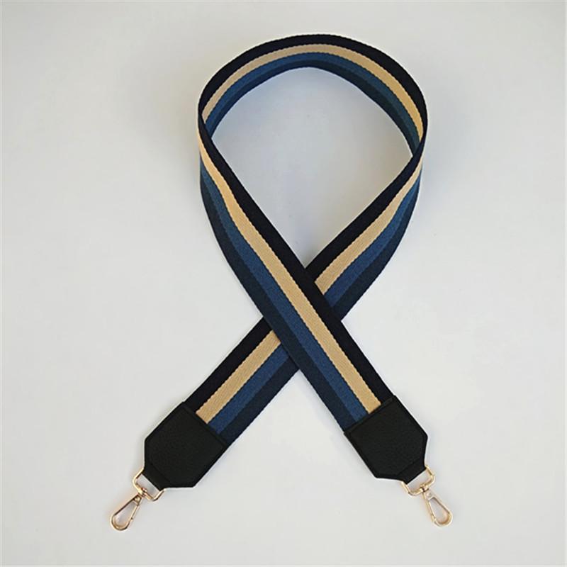 

IGNICASE Wide Thickened Ribbon Shoulder Strap Fashion Short Single Shoulder Crossbody Contrast Bag Replacement Shoulder Strap gold buckle