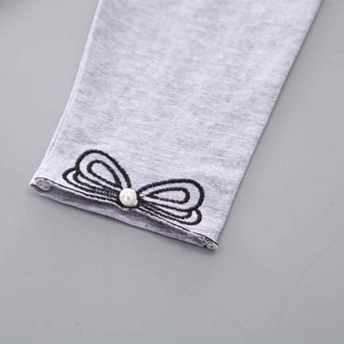 2PCS Children Clothing Set Spring Summer Girls Suits Yarn Short Sleeve Tops + Pants Clothing Set