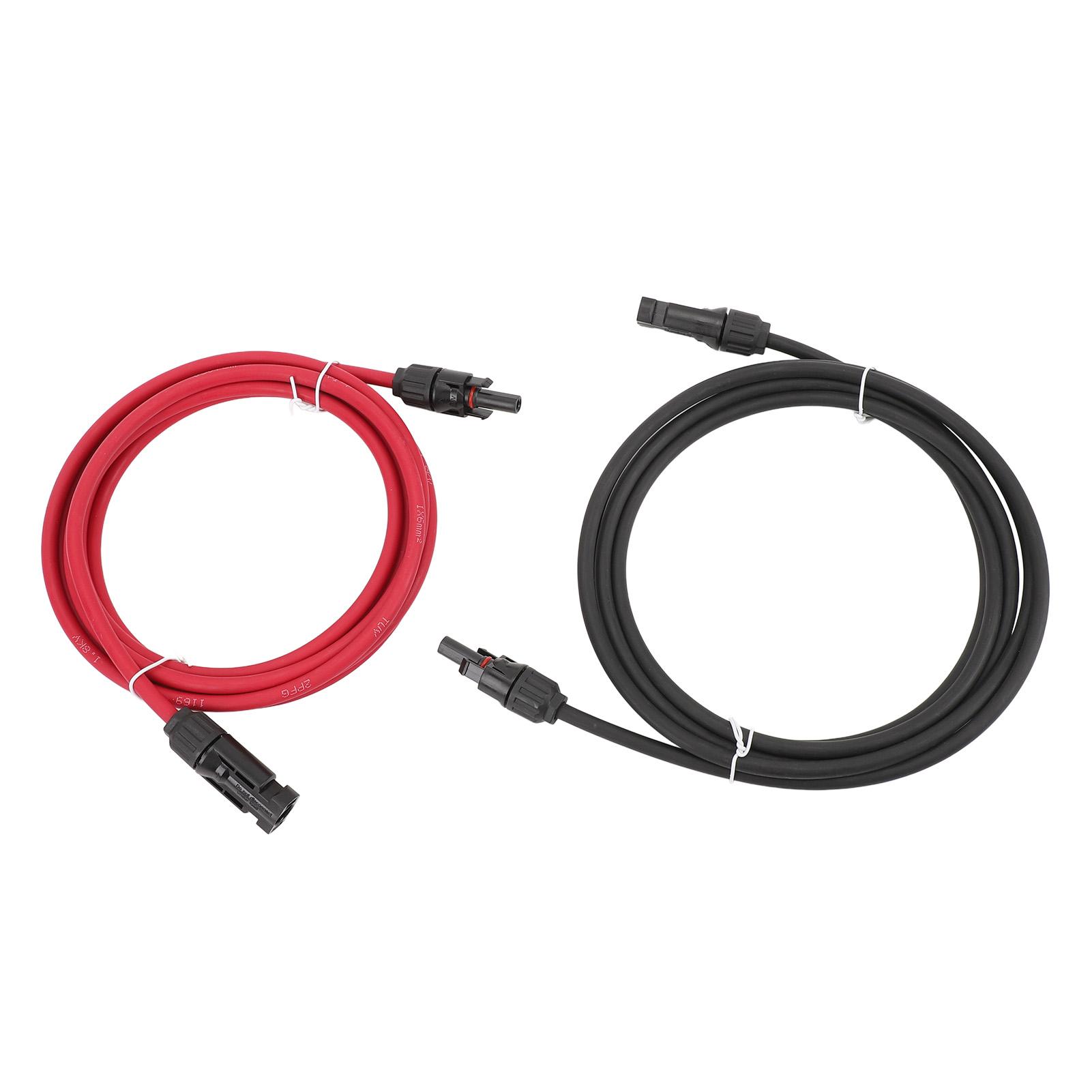 

10ft 10AWG Solar Panel Extension Cable with Female Male Connector Universal for Camper Truck Off Road Vehicle Red and