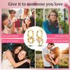 925 Silver Colorful Zircon Rose Gold Star Moon Women Earrings Brilliant Wedding Engagement Star Earrings Jewelry Gifts
