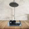 Shower Head Holder Adjustable Bracket Aluminum Black Holder