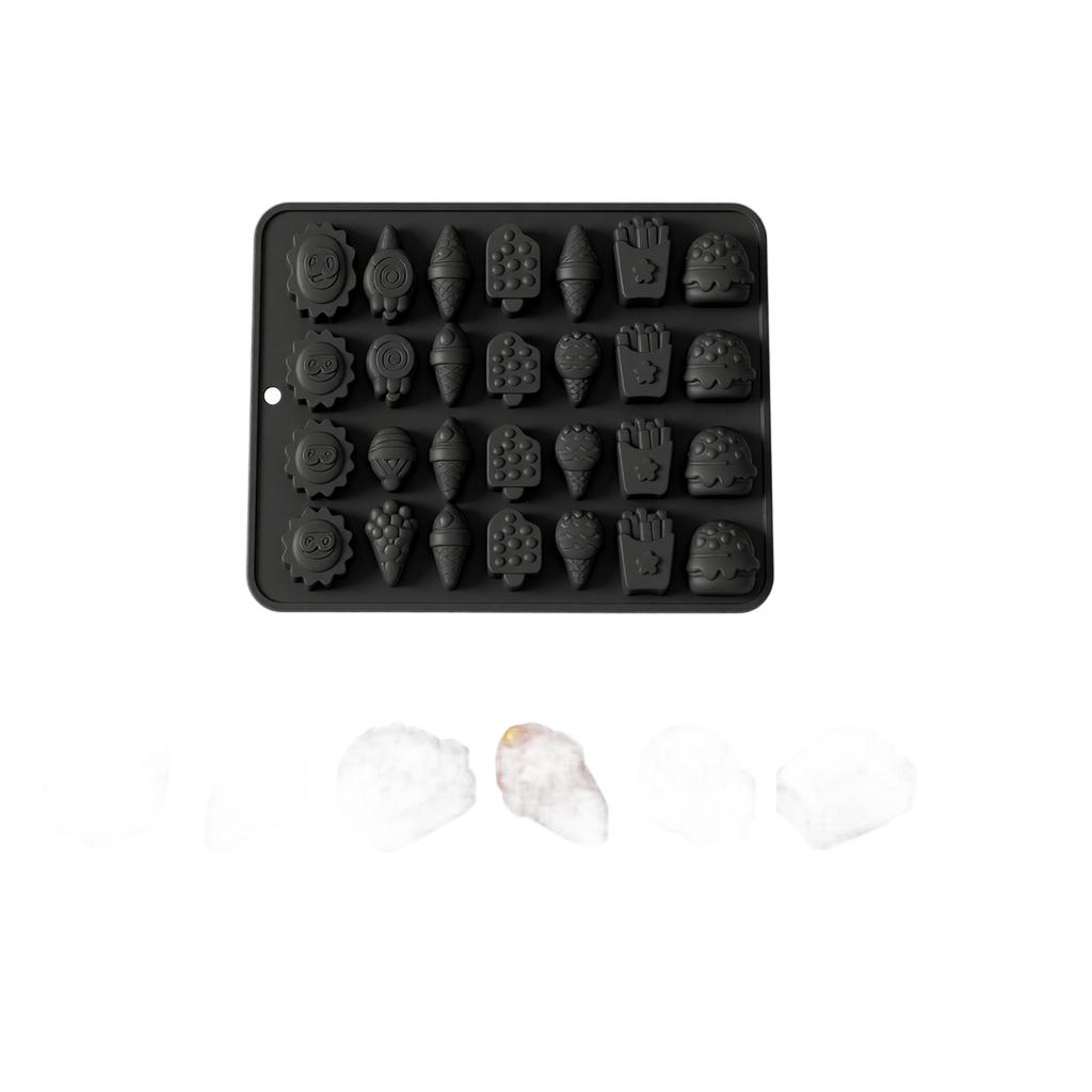 Silicone Mold for Candy Chocolate Multi-Shape DIY Handmade Baking Mold Flexible Non-Stick Soft Candy Chocolate Mold for Home Kitchen Use