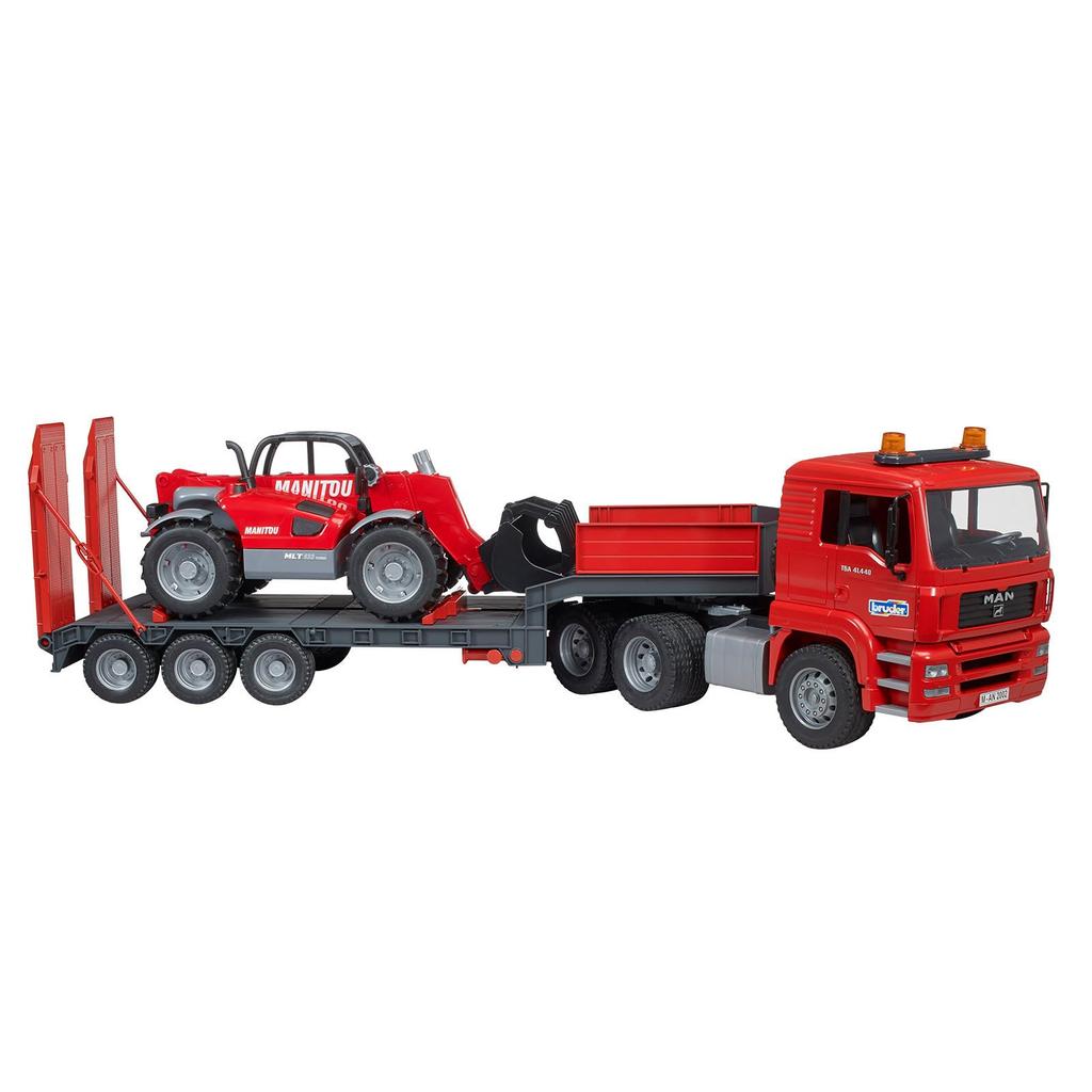 bruder MAN truck & Manitou telescopic loader MLT633 BR02774