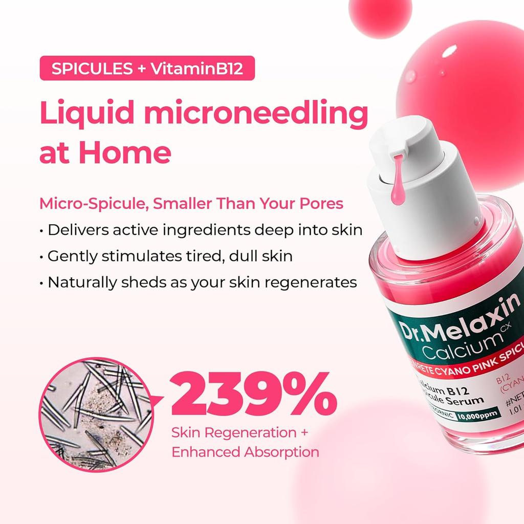 Dr. Melaxin Korean Microneedling Serum with B12 Spicule and Picotonic Shot, Spot Corrector and Intensive Lifting