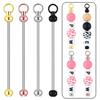 Stylish Keychain Clips with Sturdy Chains and Open Jump Rings 20 Pcs Set Accessory for Personalized Keychains Use