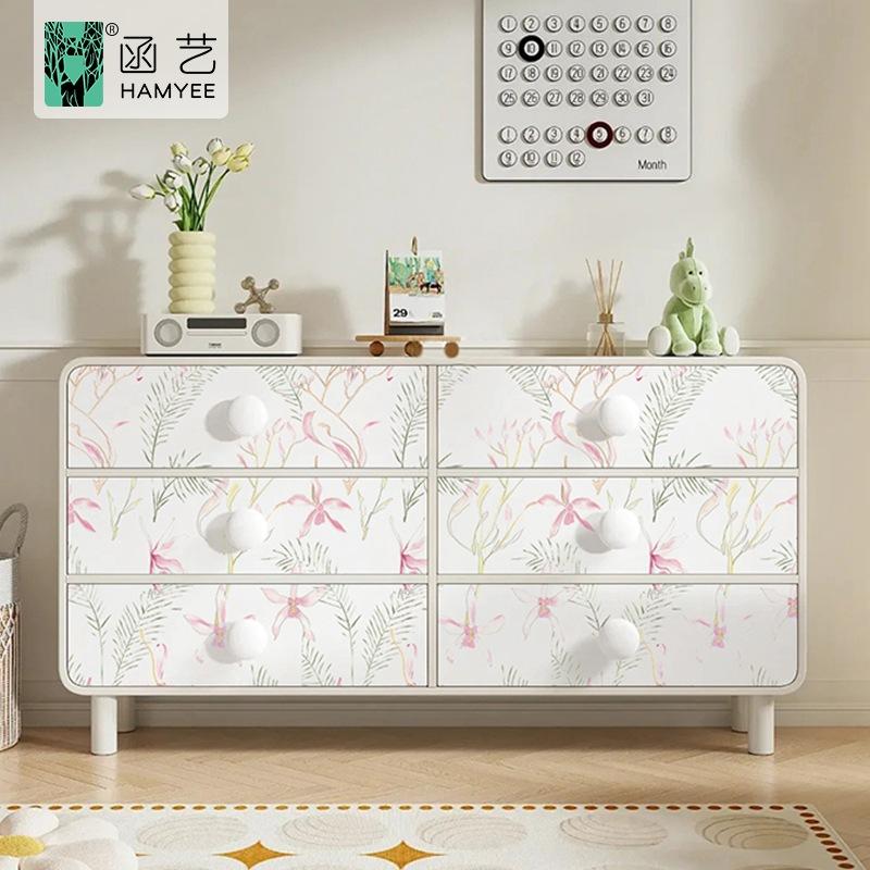 Klebefolie für die Wand - Wasserdichte PVC-Blumenmuster, Verdickte Selbstklebende Heimdekoration, Hintergrund für Schlafzimmerabtrennung