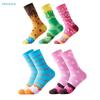 1/2/3Pairs Of Colorful Donuts Pattern Trendy Socks Are Suitable For Christmas Valentine's Day Gifts On Halloween