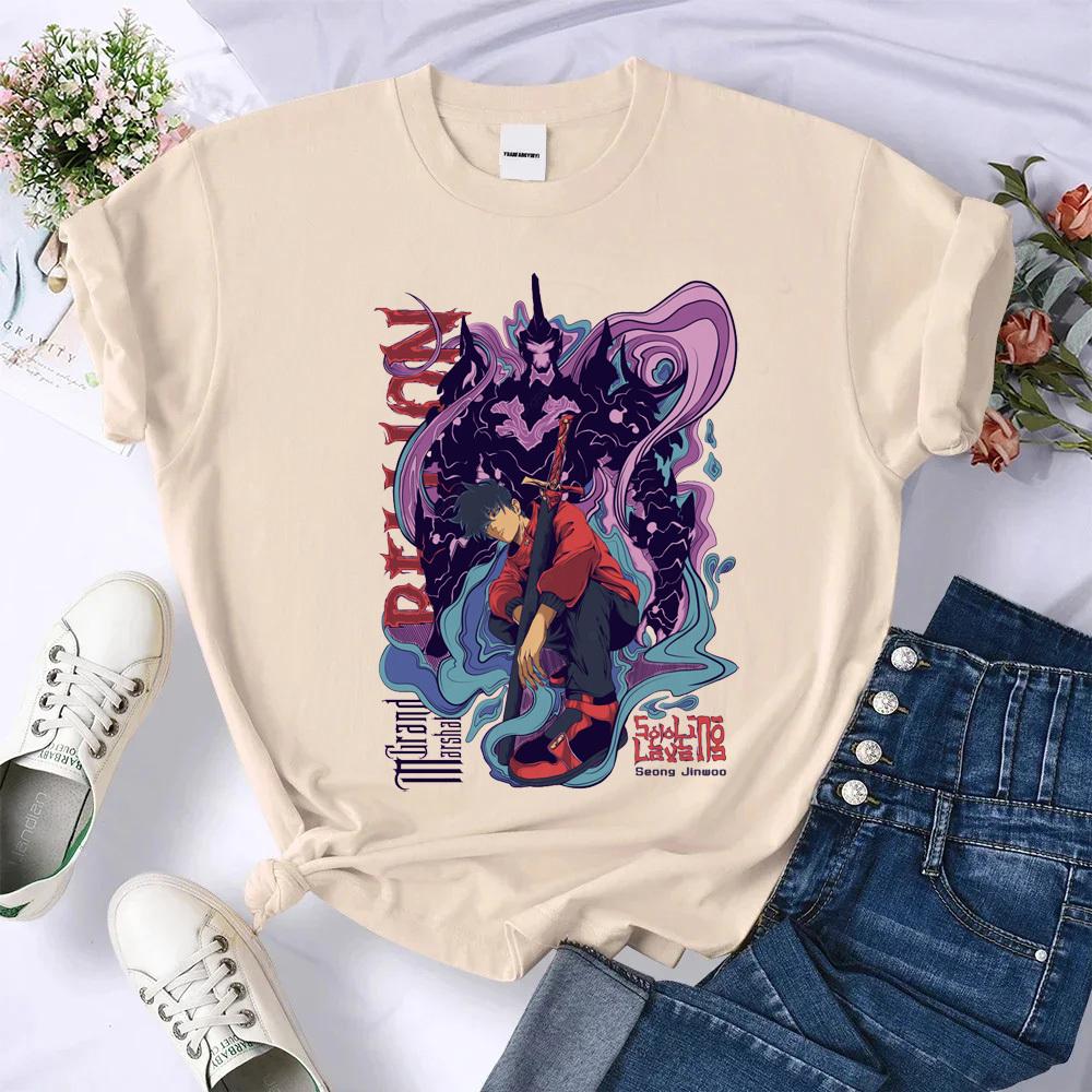 Women's  Shirt Teen Classic Korean Clothes Anime Vintage Colorful T- Shirt