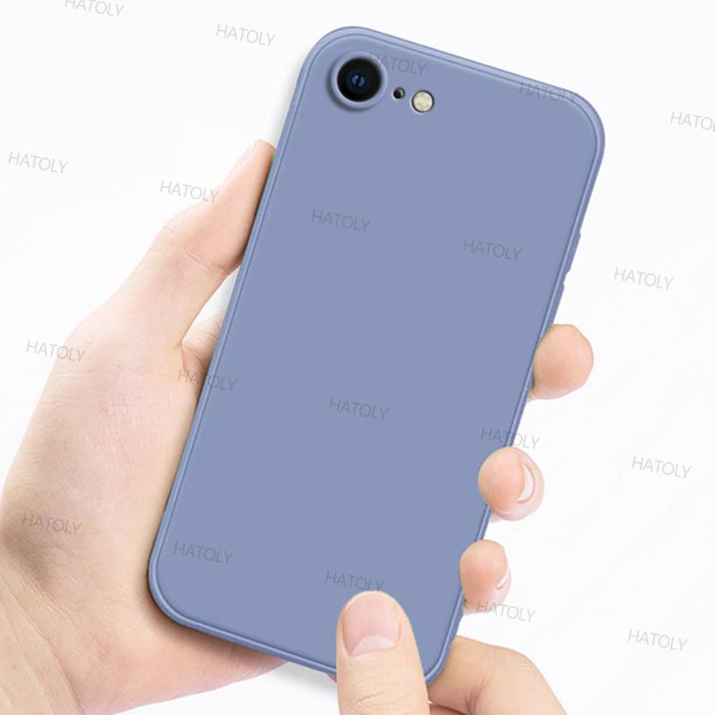 Für iPhone SE 2020 Hülle iPhone 7 8 SE 2020 2022 Hülle Original Stoßfeste Flüssigsilikon-Telefonrückseite für iPhone SE 2020