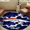 Denver Broncos Logo Round Mat, Anti-slip Circle Carpet Chair Rug For livingroom,Bedroom, Doormat Home Decor Gift Christmas Gifts