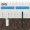 Fence Post Repair Kit Easy Installation Heavy Duty Steel Column for Enhanced Stability Fence Post Reinforcement Kit