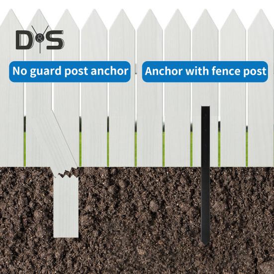 Fence Post Repair Kit Easy Installation Heavy Duty Steel Column for Enhanced Stability Fence Post Reinforcement Kit