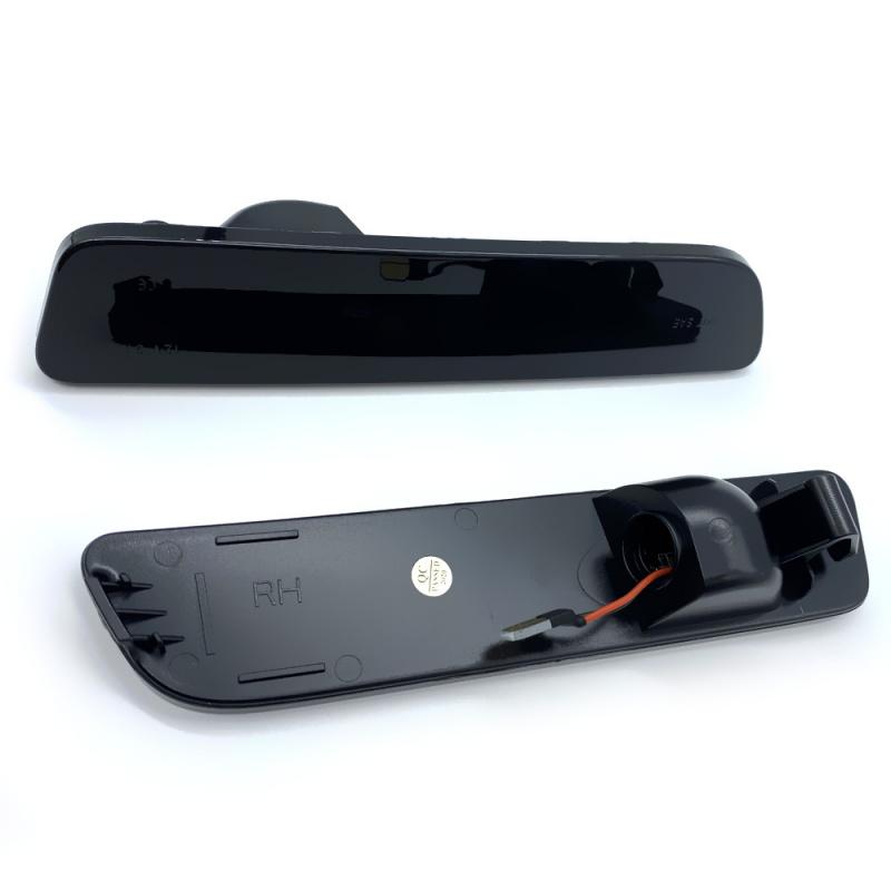 2Pcs Car Smoked LED Rear Bumper Side Marker Light Red For Ford Mustang 2005-2009