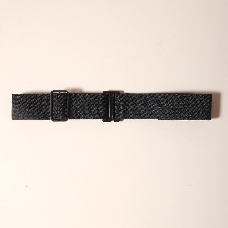 Invisible Belt Buckle Plastic Elastic Belt Women Men Adjustable Belt Fashion