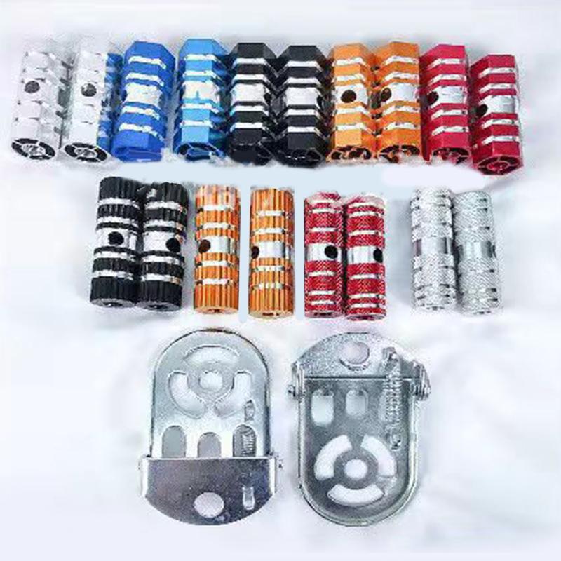 2Pcs Aluminum M Tb Bike Bicycle A Xle Pedal Non-Slip Front Rear A Xle Foot Pegs Bicycle Socle Footrest Pedal Bike Accessories