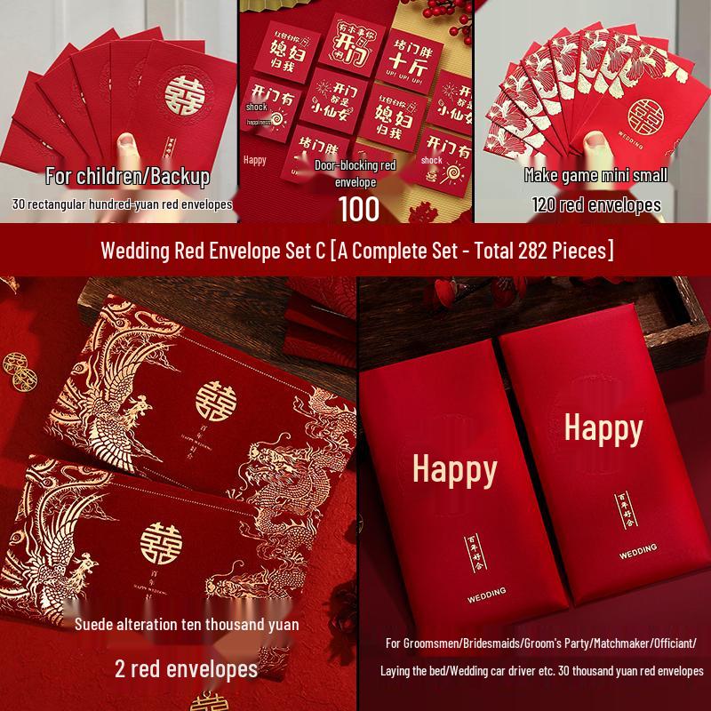 2025 Wedding Red Envelope Gift Bag - Ten Thousand Yuan Best Friend Edition