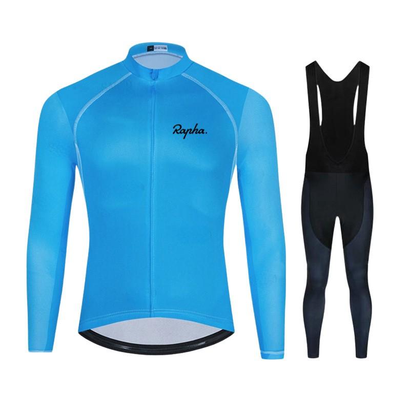 Long Sleeve Cycling Jersey Set Unisex Mountain Road Bike Quick Dry Sportswear