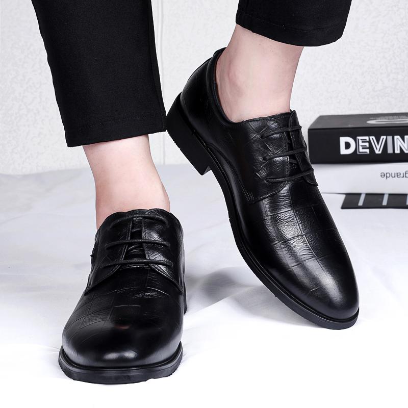 Luxury Brand Men Genuine Leather Business Dress Shoes Fashion Casual Tooling Derby Shoes Fashion Outdoor Walking Oxford Shoes