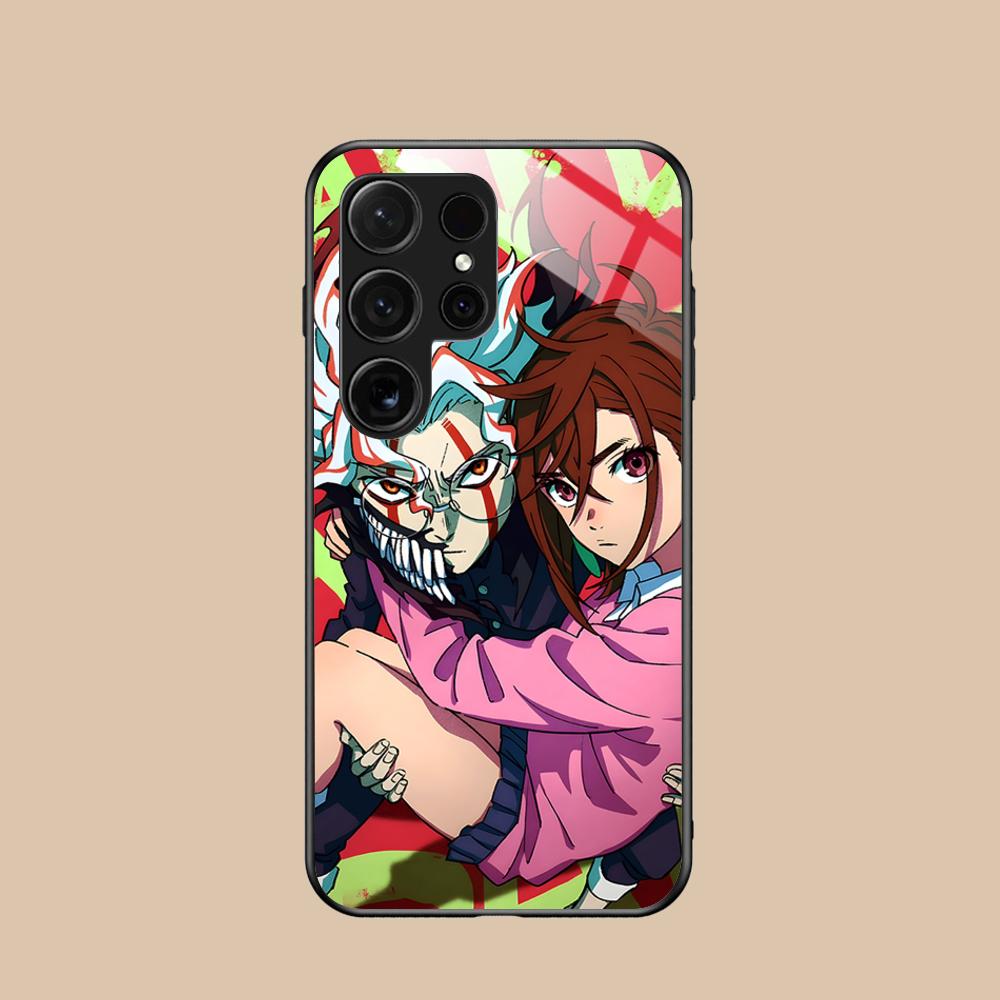 

Anime Dandadan Glass Mobile Phone Case for Samsung Galaxy S26 S25 S24 S23 S22 S21 S20 Note20 Plus FE Ultra Colorful Cover Galaxy S23 FE