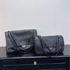 First Layer Cowhide Airport Bag, Genuine Leather Underarm Tote Bag, Square Buckle, Horizontal Flip Bag, Commuter Shoulder Bag, Women