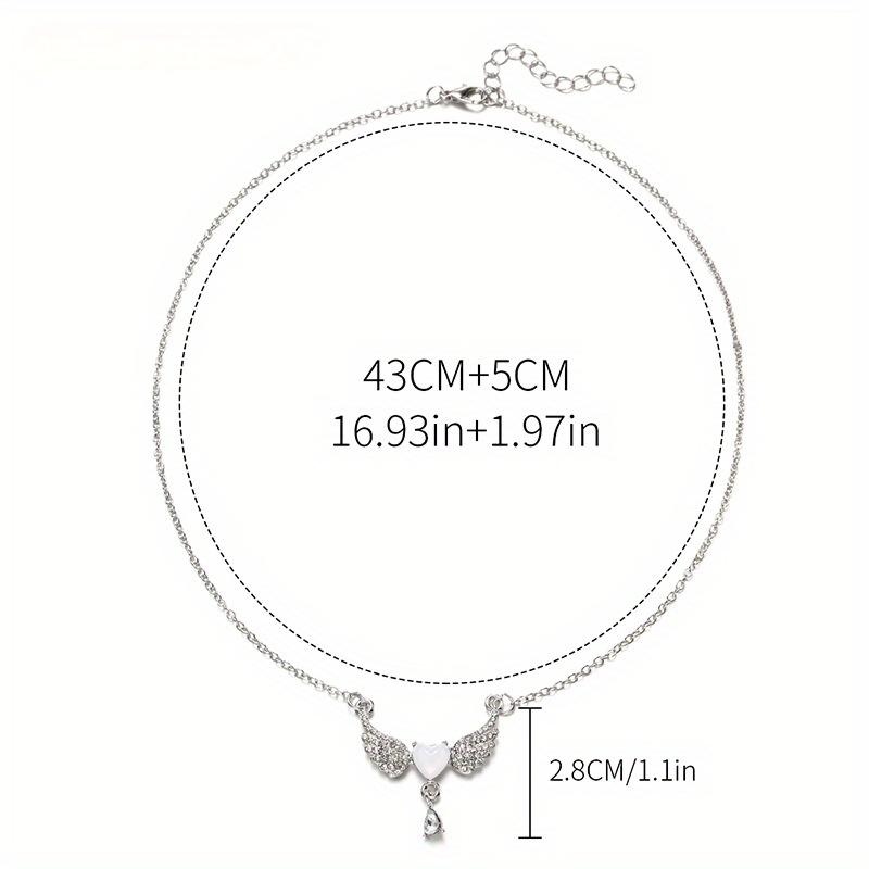 Elegant & Sexy Angel Wing Pendant Necklace , Party Accessory|Sleek Necklace|Chic Pendant Design