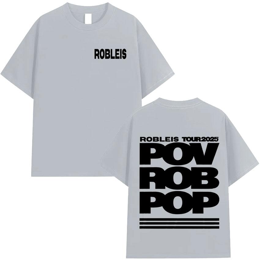 Rapper Robleis NEW Album Pop Music 2025 Merch T Shirts Mens Women Teenagers Fashion Tshirts Y2K Casual Cozy Cotton Tee Shirts