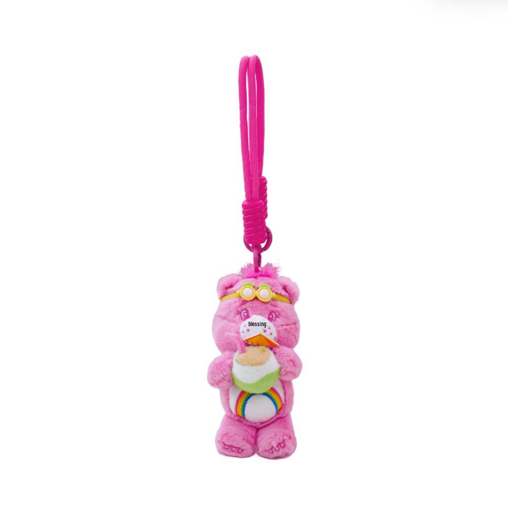 Portachiavi Ciondolo Peluche Serie Isola degli Orsetti del Cuore - Pupazzetto Cartone Animato Carino Fascino Regalo