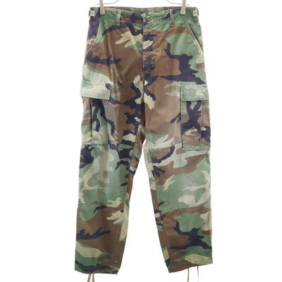 US ARMY 90s SPO Old Woodland Camouflage Pattern Cargo Pants Camouflage Men's Used