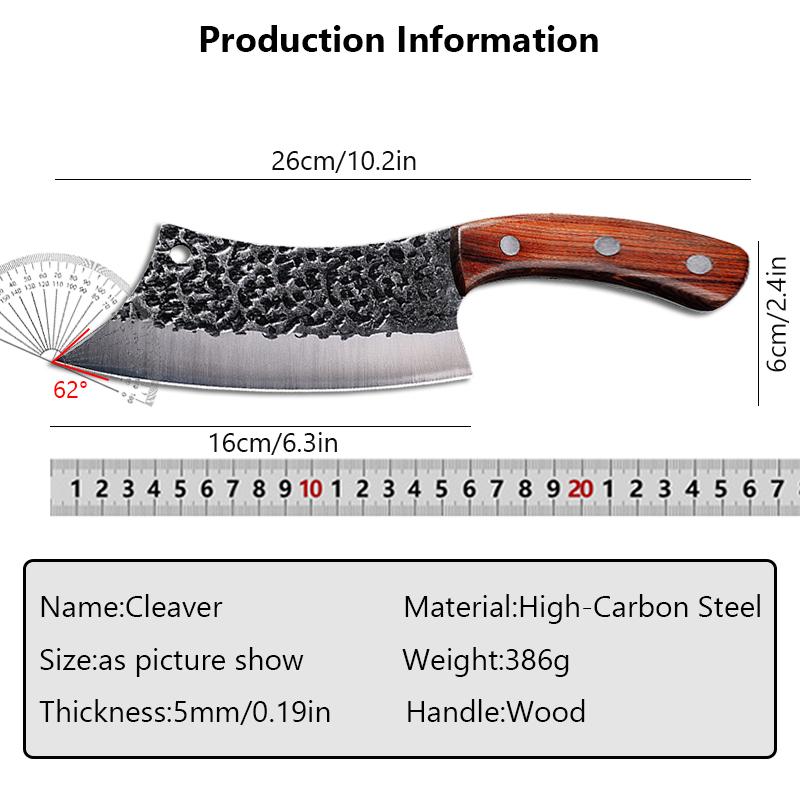 High-Carbon Steel Kitchen Knives Meat Cleaver Chef Cutter Handmade Butcher Knife Cooking Cutting Tools