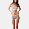 Calvin Klein Letter Waistband Comfortable Low Rise Triangle Underwear Women underwear Gray QD5045-050