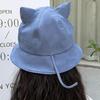 Cute Baby Hat With Cat Design Japanese Style Sun Protection Hat For Summer
