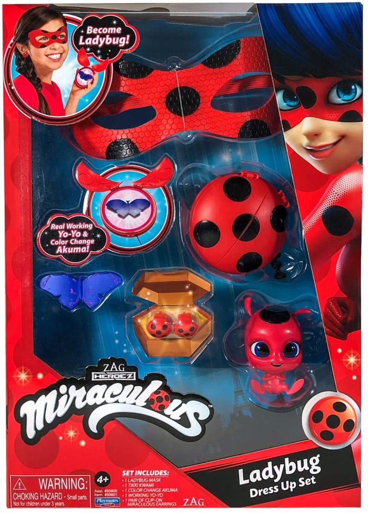 Miraculous Ladybug Cat Noir Role Play Set Color Change Butterfly Miraculous Ladybug Role Play Set & Dress-Up / [Used]