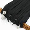 Meetee 3# 5# 8# 10# 10M Black Nylon Roll Zippers + 10Pcs Zipper Pullers Clothes Sewing Zip Slider Head Zips Repair Accessoies