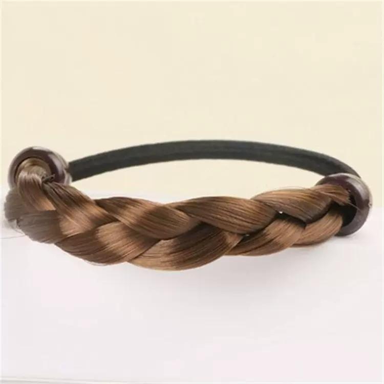 Twist Wig Braided Hair Band for Women Pigtail Type Rubber Bands Korean Style Hair Ring for Girl Hair Extension Ponytail Holder