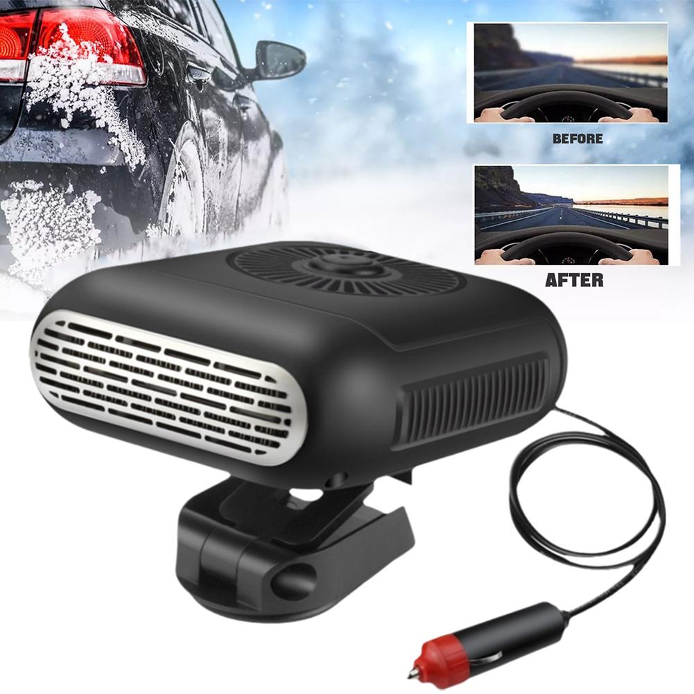 Universal Car Heater Fan 12V 120W 24V 200W Auto Windshield Heating Defogging Demister Anti-Fog Electric Dryer Defroster D3G7