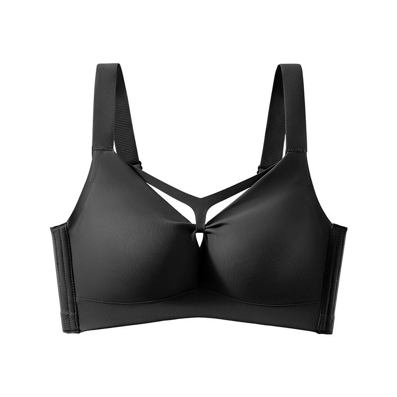 Seamless Bra Women's Adjustable Gathering Bra Plus-size Underwear Women's Beauty Back Lift Anti-glare Bra