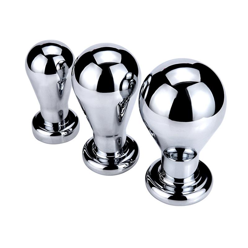 S/M/L Metal Diamante Butt Plug Dilatador Contas Anais Bulbo Em Forma de Aço Inoxidável Plug Anal Estimulador Brinquedo Sexual Erótico Sexual