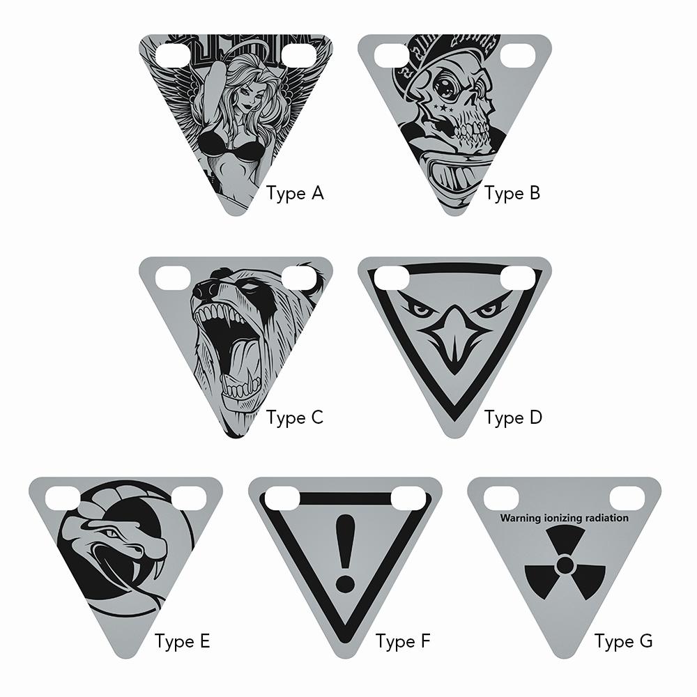 3 Pack Cycling Reflective Sign Bicycle Warning Triangle Reflector Night Triangle Reflective