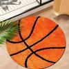 Basketball Round Rug, Non-slip Soft Absorbent for Living Room Bedroom Game Room Decor