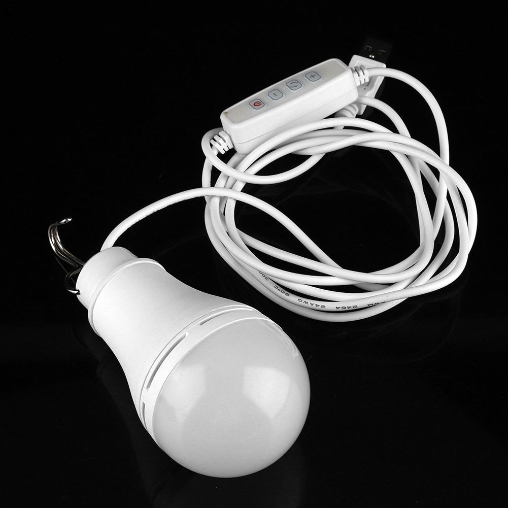 5V USB LED Bulb Light Emergency Lamp for Outdoor Camping Hiking Home Reading(10W)