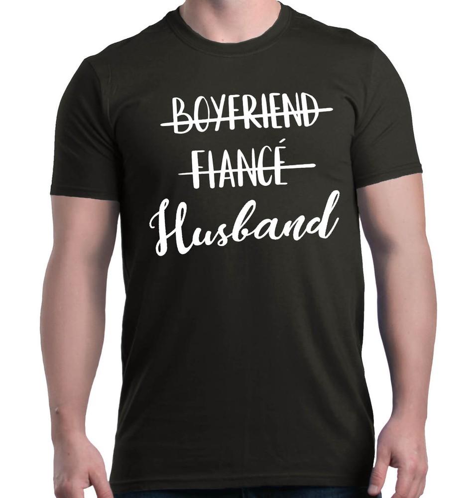 Boyfriend Fiance Husband T-shirt Wedding Bachelor Honeymoon Shirts